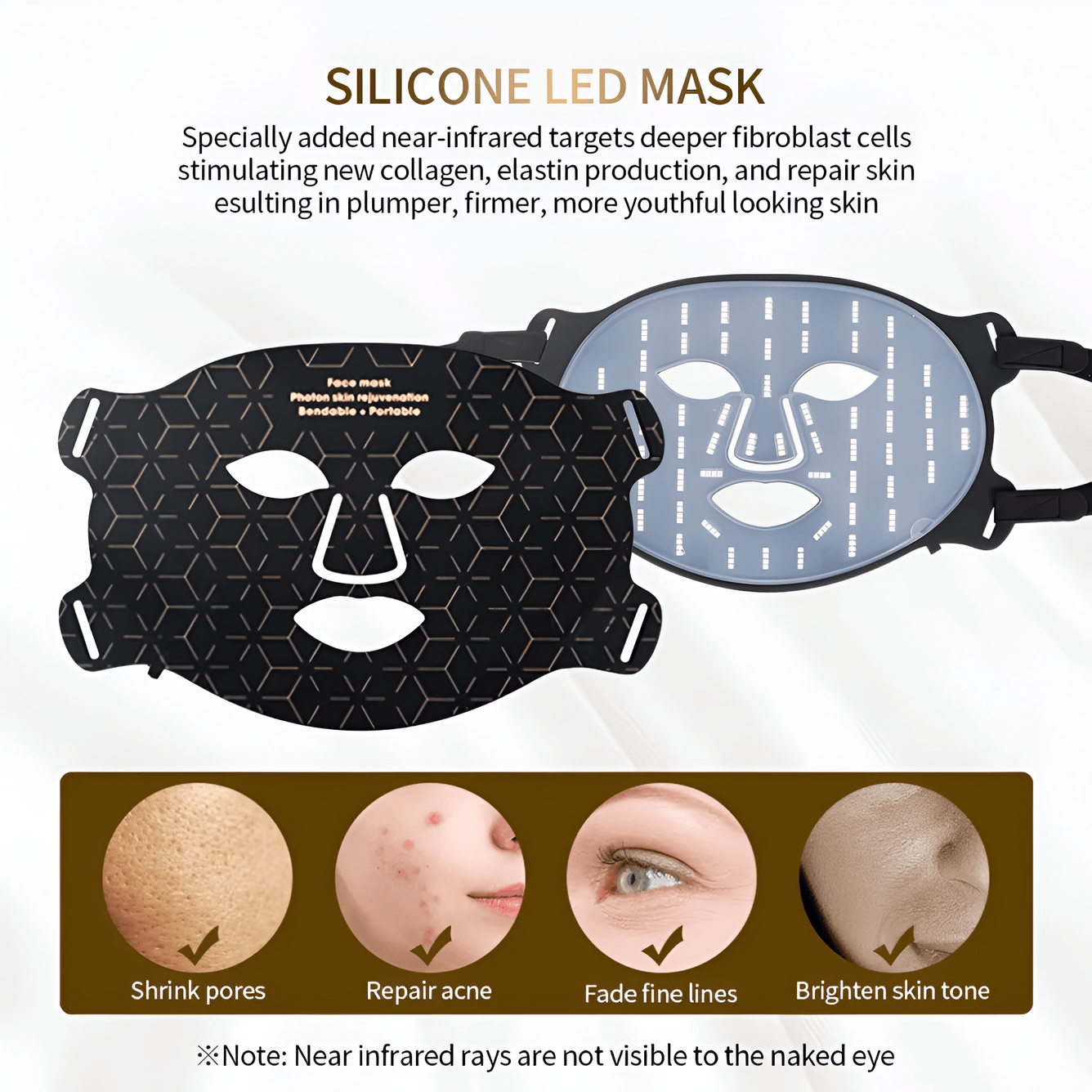 Silicone LED Facial Mask